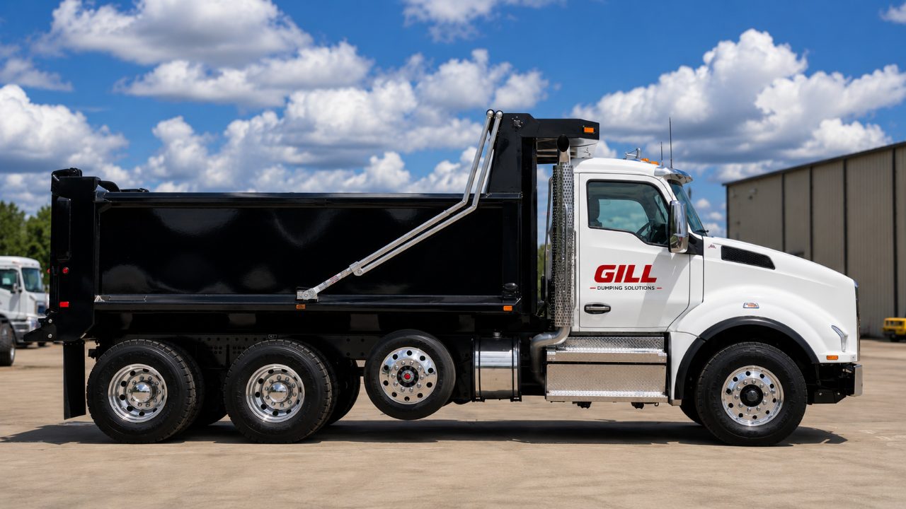 Dump truck hauling