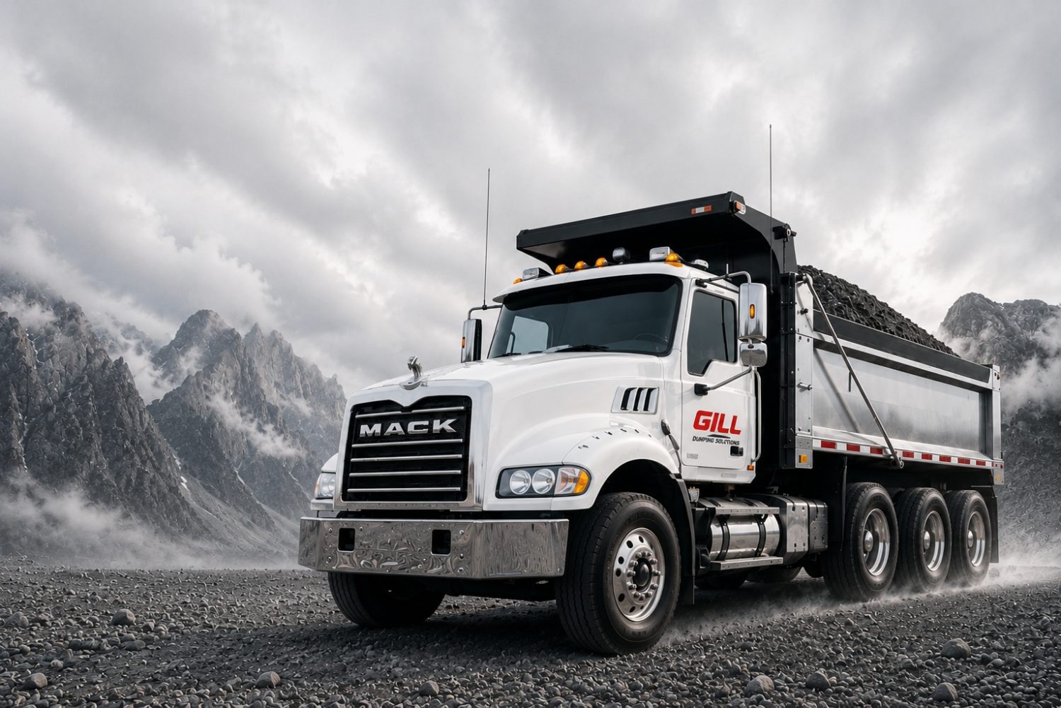 Gill Dumping Solutions Mack tri-axle dump truck